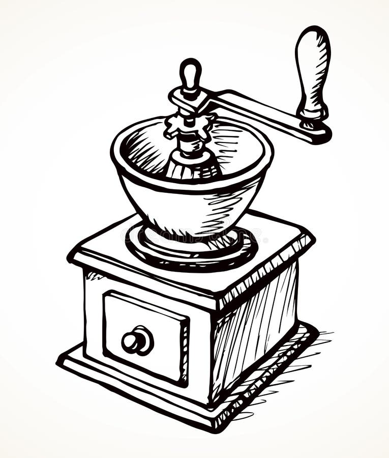 Download Coffee Grinder. Vector Drawing Icon Stock Vector ...