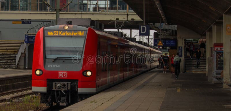 Closeup View Of The Dbag Class 425 Train In Heidleberg Germany