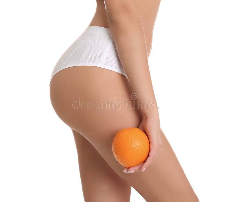 Premium Photo  Closeup picture of woman in cotton underwear showing  slimming concept