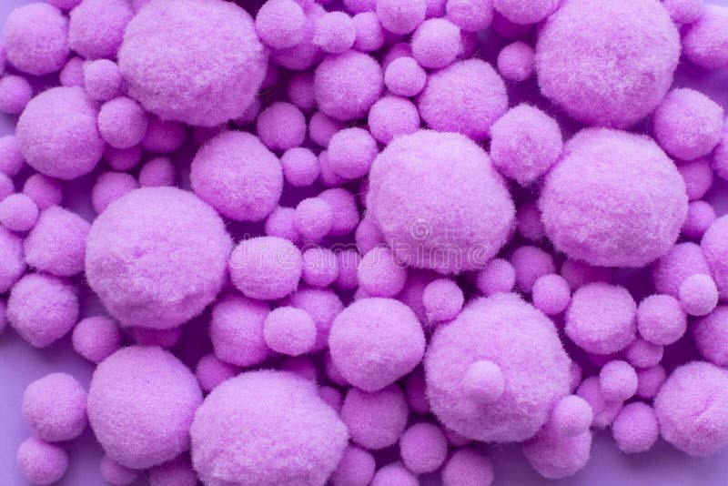 Closeup of Violet Balls of Different Sizes Stock Image Image of sizes