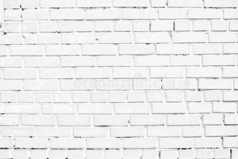 Warm Red and White Brick Wall for Texture or Background Stock Photo