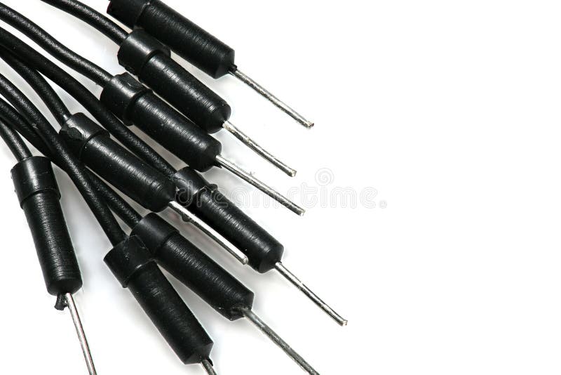 Closeup of Wires for Creating Electronic Component, Unit, Part, Radio