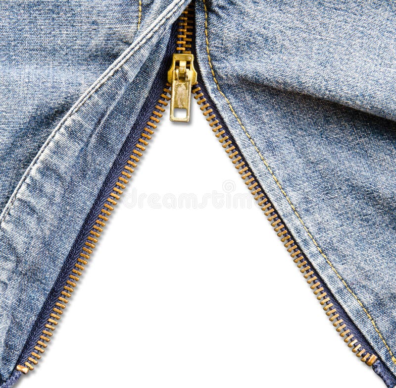 Closeup of Zipper in Blue Denim. Stock Photo - Image of blue, jeans ...