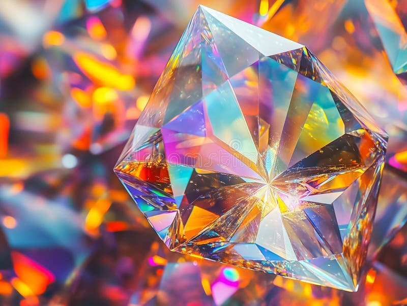 Closeup étonnant d'un joyau coloré affichant des teintes et des réflexions brillantes photos libres de droits
