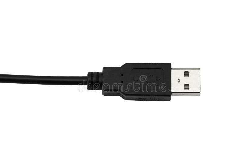 CloseupUSB kabel royaltyfri bild