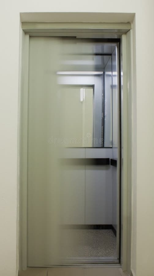 Closing lift doors stock image. Image of industrial, rectangle 20771323