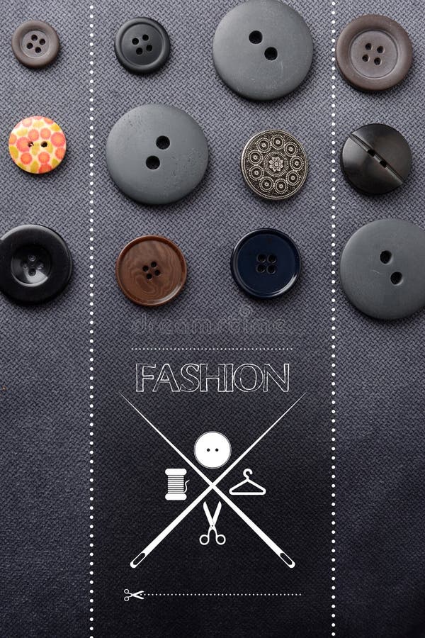 Cloth buttons background stock illustration. Illustration of classic