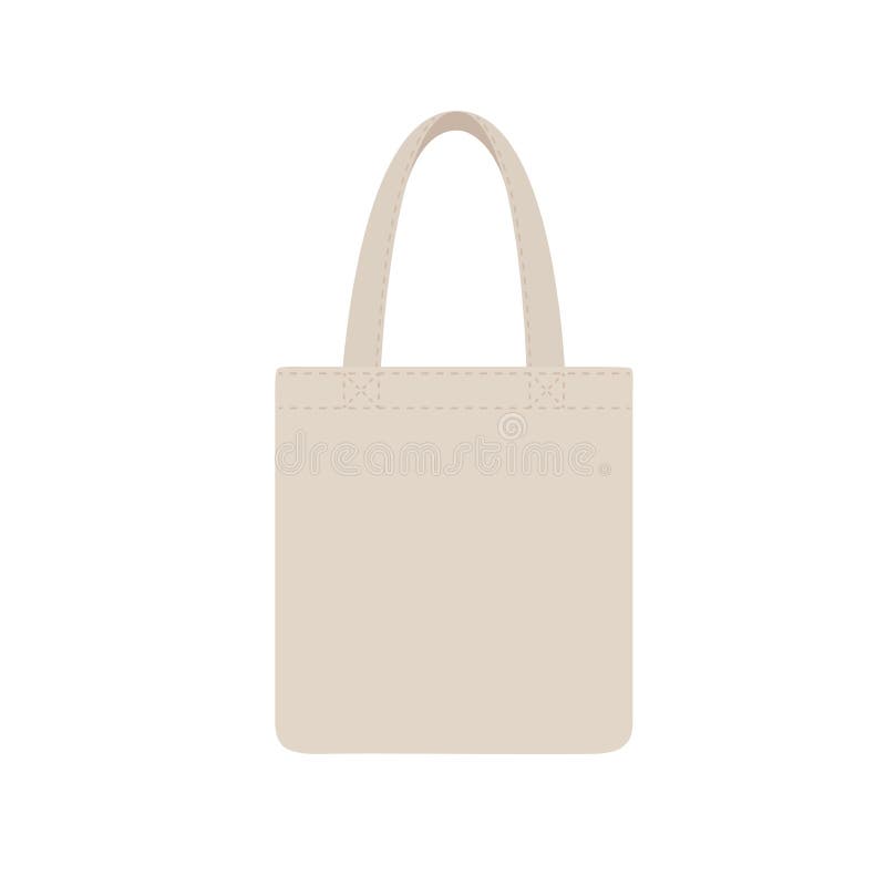 Cloth eco bag blank or cotton yarn cloth bags. Package for shopping stock illustration Cloth eco bag blank or cotton yarn cloth bags. Package for shopping stock illustration