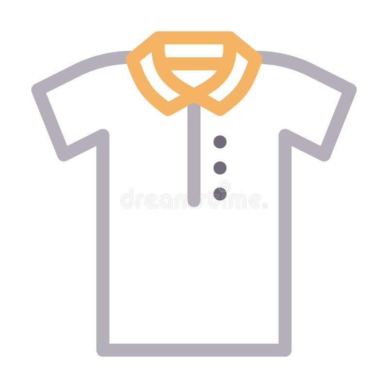 Cloth Vector Color Line Icon Stock Vector - Illustration of dress ...