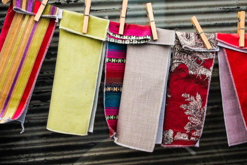 Cloth Samples Fabric Design Textile royalty free stock image