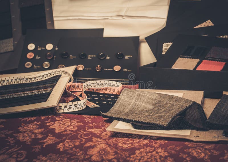 Cloth samples for tailoring royalty free stock photos