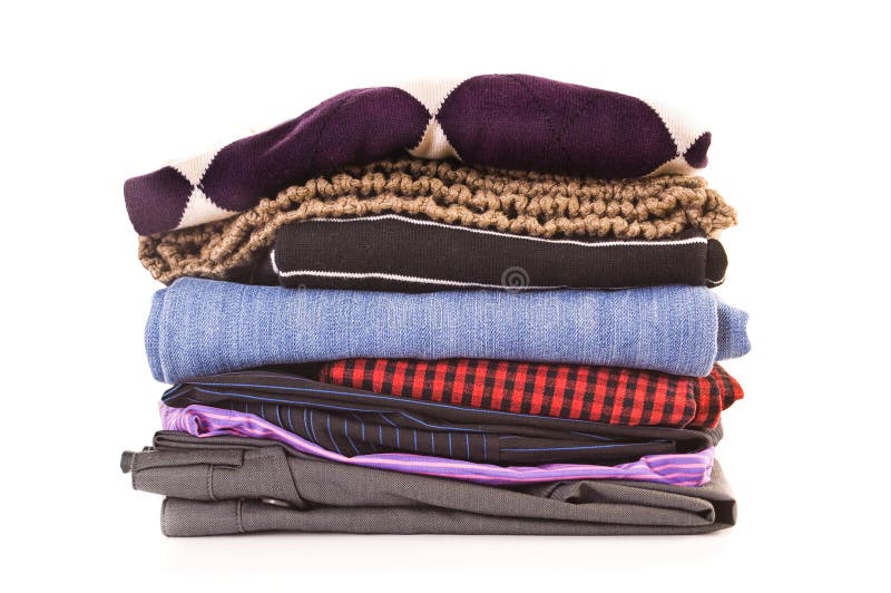 Pile of clothes stock image. Image of materials, human 16090097