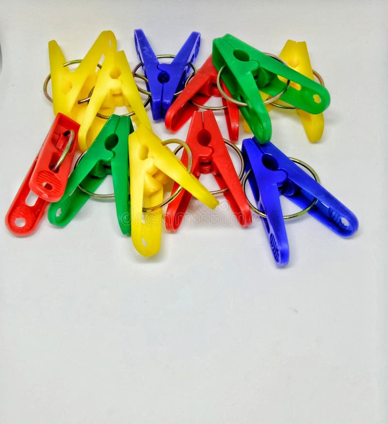 Clothes clamp stock photo. Image of laundry, isolated 94843210