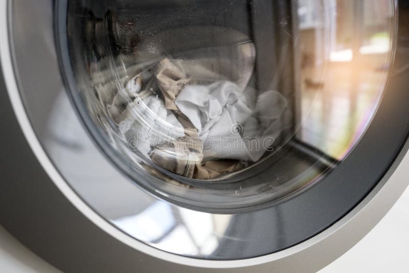 Clothes Cleaning in Washing Machine Stock Image Image of textile