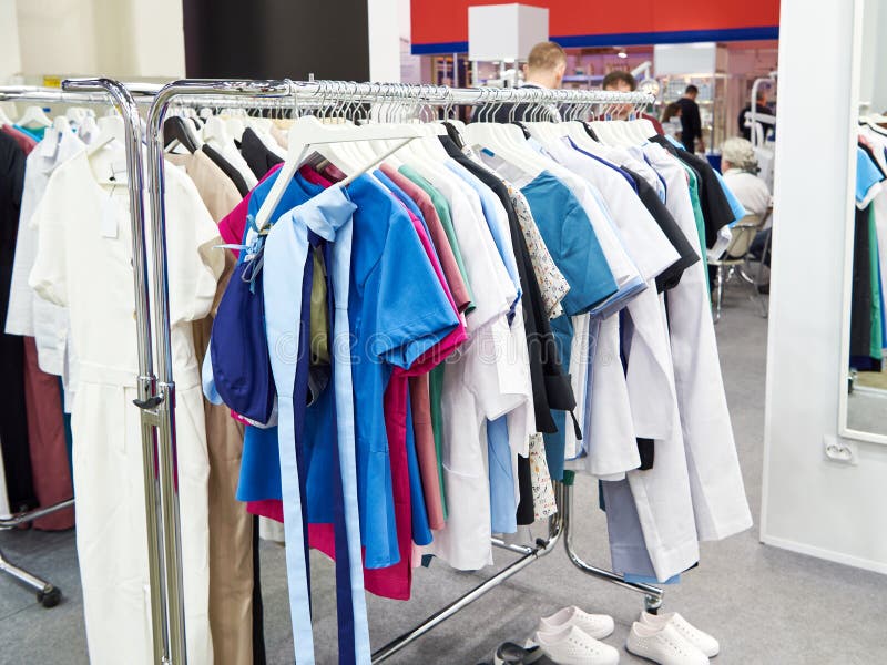 Clothes for Doctors in Store Stock Photo Image of medical, clothes