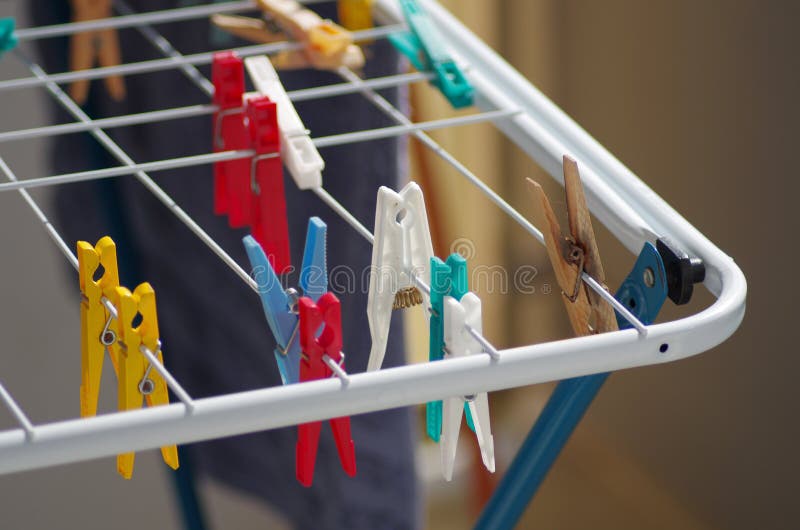 Clothes Dryer Isolated on White Stock Photo Image of washings, shirts