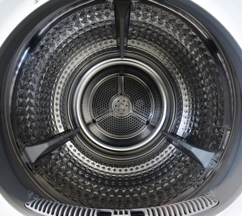 Clothes Dryer stock photo. Image of drum, silver, stainless 75270038