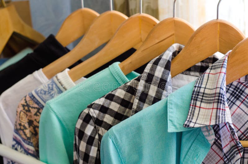 Clothes hanger stock photo. Image of garment, choice 70514838