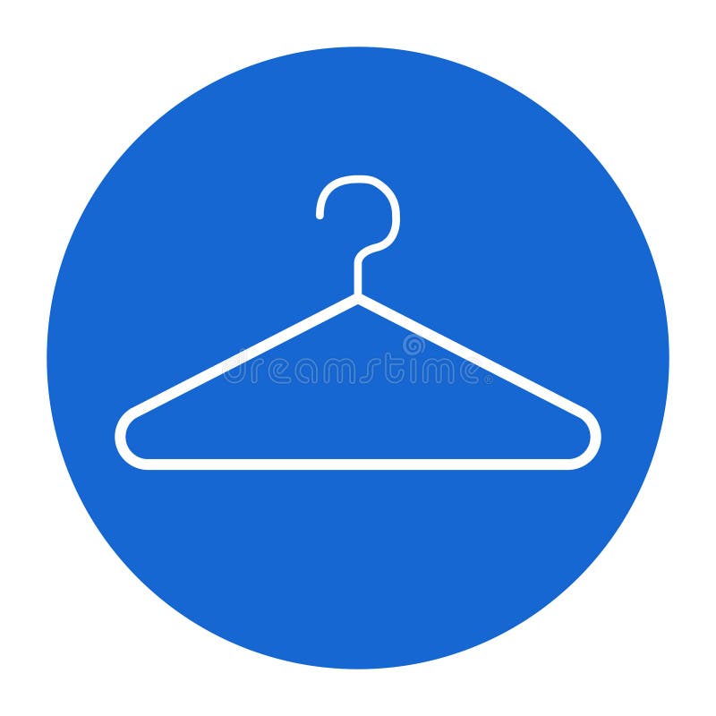 Clothes Hanger Modern Icon Vector Isolated on White Background. Shop ...