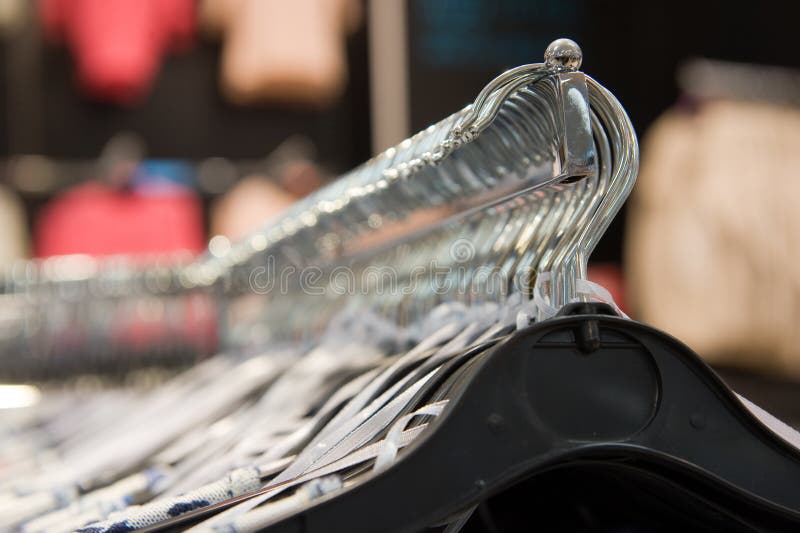 Clothes hangers stock image. Image of warehouse, hangers 43829259