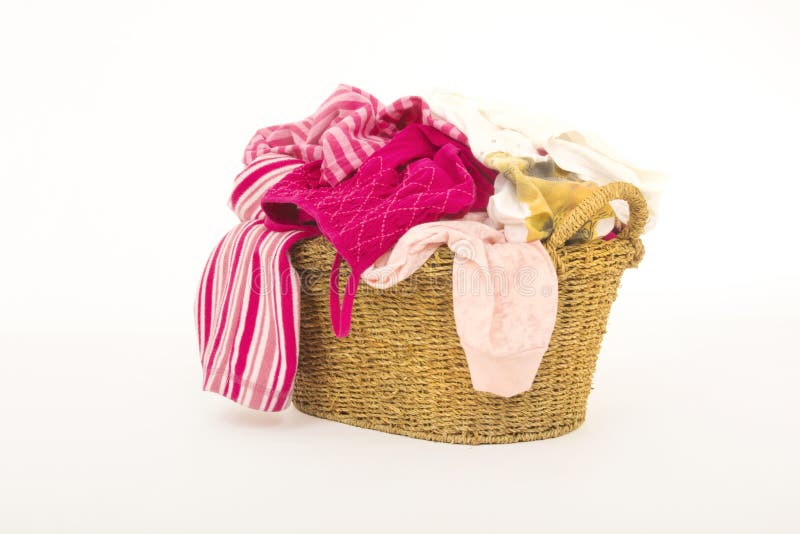 Clothes in laundry basket stock photo. Image of clothes 18810298