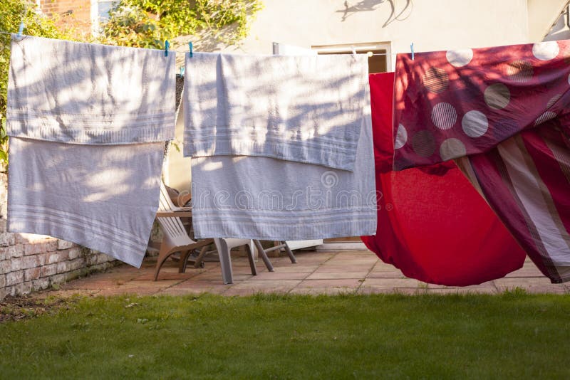 Clothesline laundry stock image. Image of clothesline 100620433