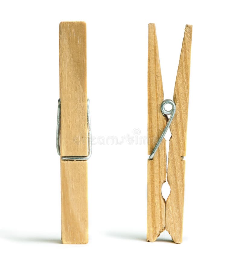 Clothes natural wooden peg