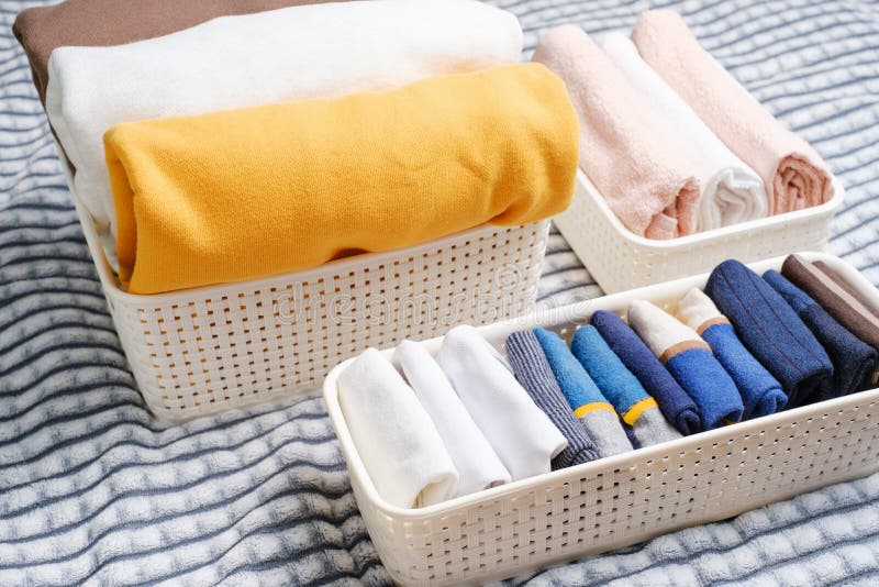 Plastic Storage Boxes Clothes Stock Photos Free & RoyaltyFree Stock