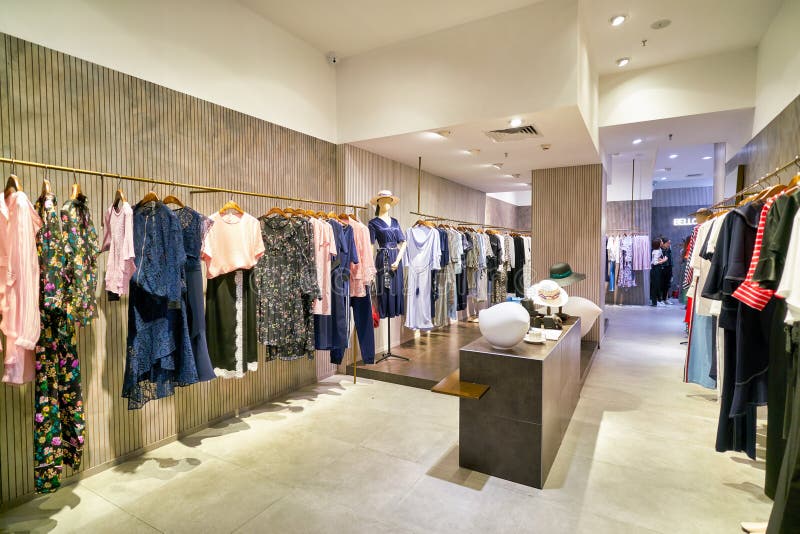 Clothes shop stock photo. Image of empty, indoor, hall - 37689136