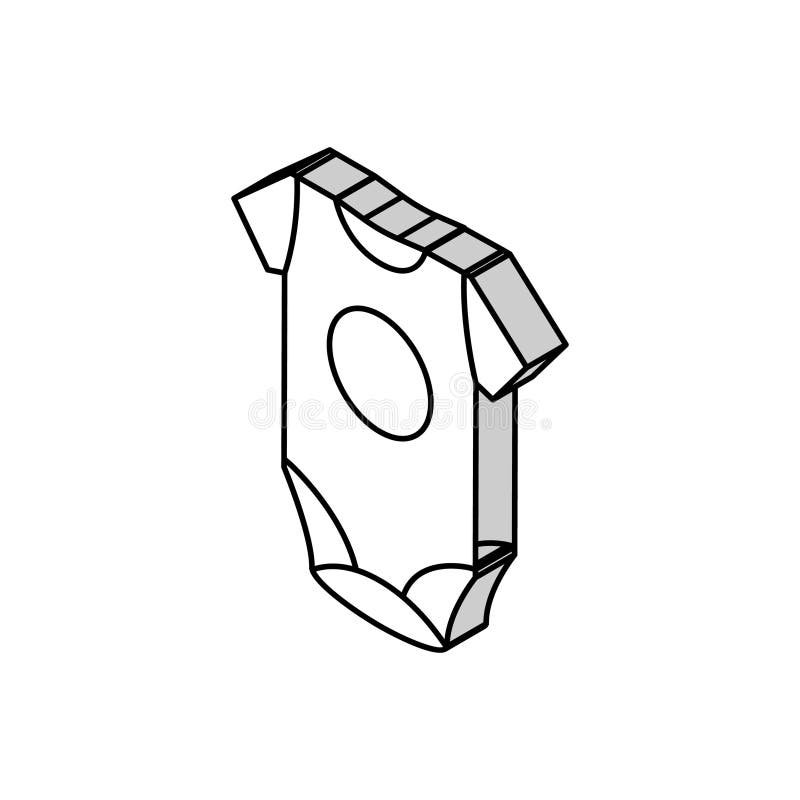 Ilustrarea vectorului pictogramei izometrice a glisorului pentru haine royalty free illustration