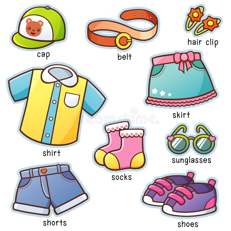 Clothes Vocabulary Stock Illustrations – 167 Clothes Vocabulary Stock  Illustrations, Vectors & Clipart - Dreamstime