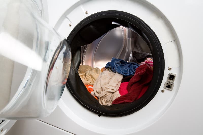 Clothes Washer stock photo. Image of loading, washing 13891804