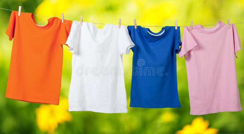 Wäscheleine lizenzfreie stockfotografie