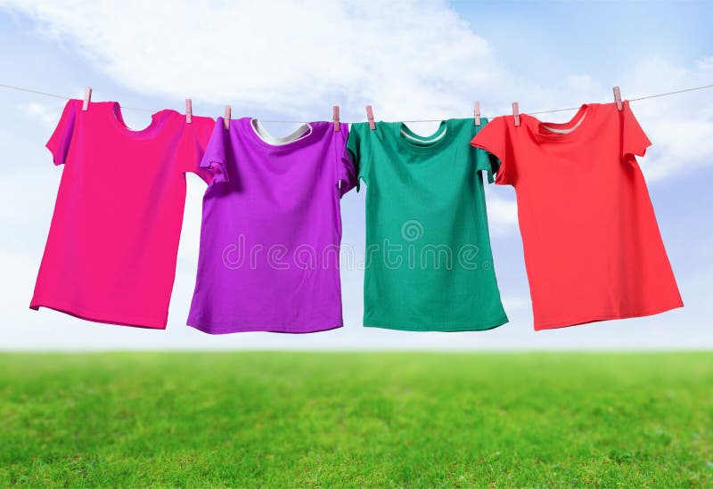 Wäscheleine stockfotos