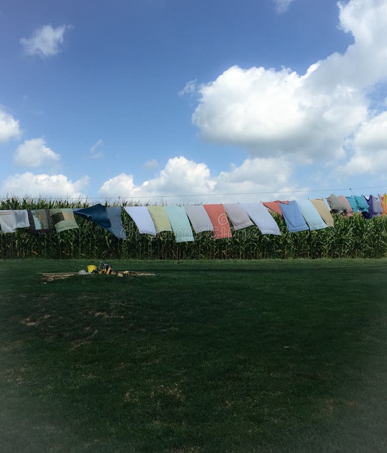 Clothesline w Lancaster obraz stock Clothesline w Lancaster obraz stock