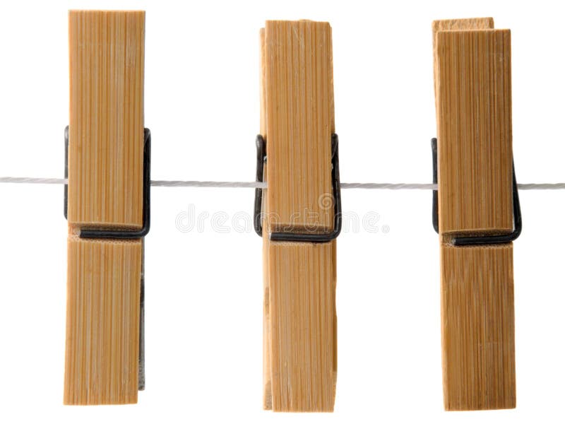 Clothespin on clothesline stock image. Image of laundry 18343929