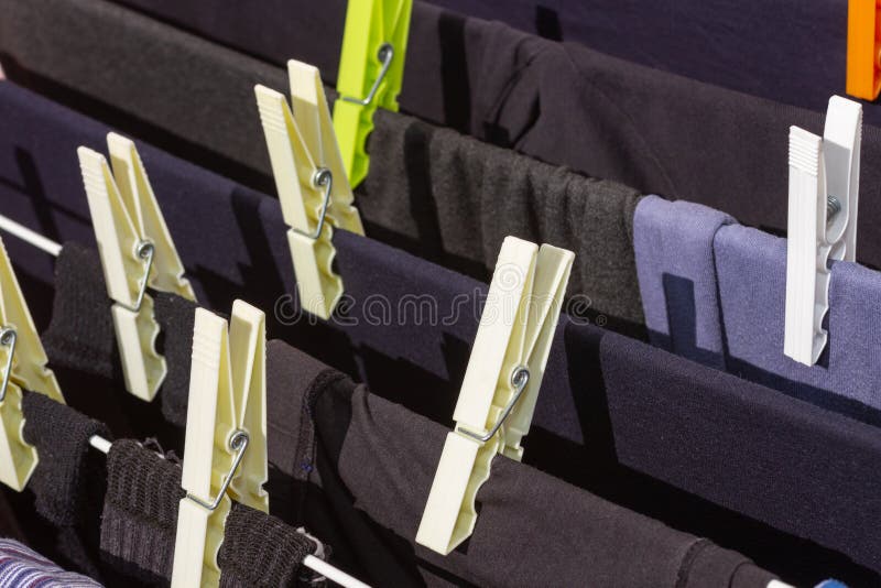 Clothespin and laundry stock photo. Image of colorful 145993938