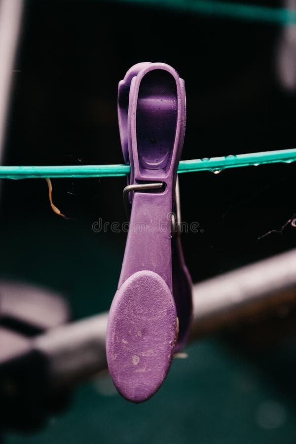Clothespin on a rope stock photo. Image of washer, washing 200232210