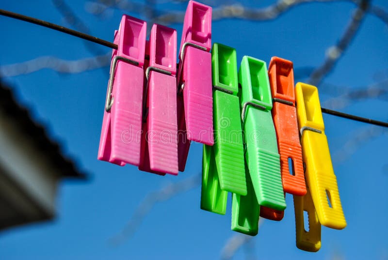Clothespins stock image. Image of laundry, clothing, colors 35639977
