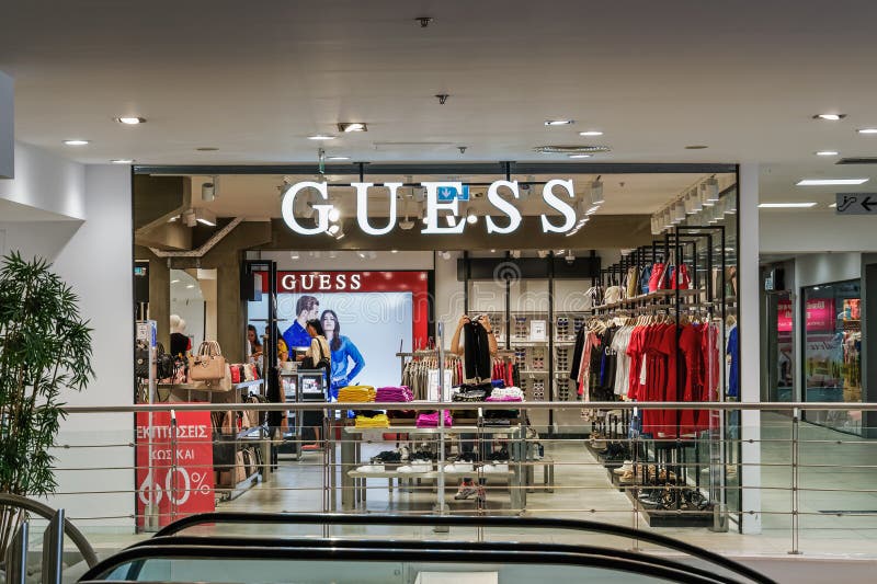 Guess Outlet Interior. Editorial Stock Photo - Image of mall, 156796058