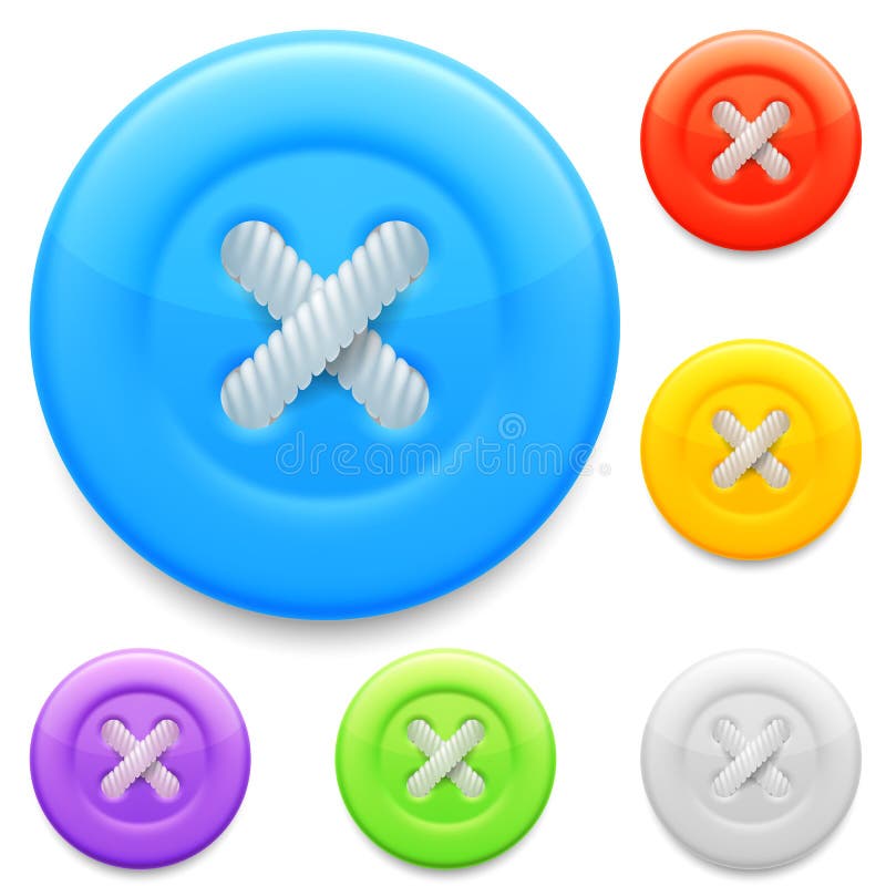 Clothing buttons. royalty free illustration