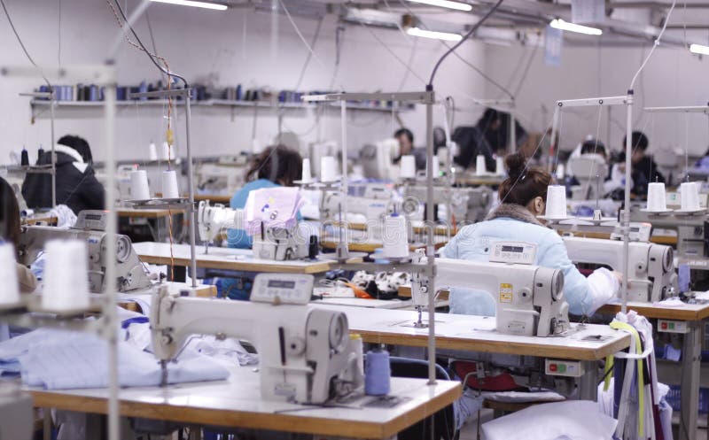 The Clothing Factory Workshop in China Editorial Stock Photo - Image of ...