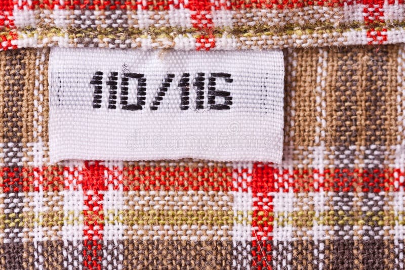 Clothing label stock image. Image of identification, print 24982219