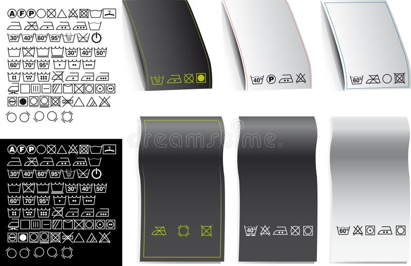Clothing labels vector illustration