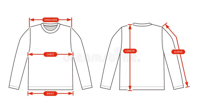 Size chart for men stock vector. Illustration of descriptive - 137749914