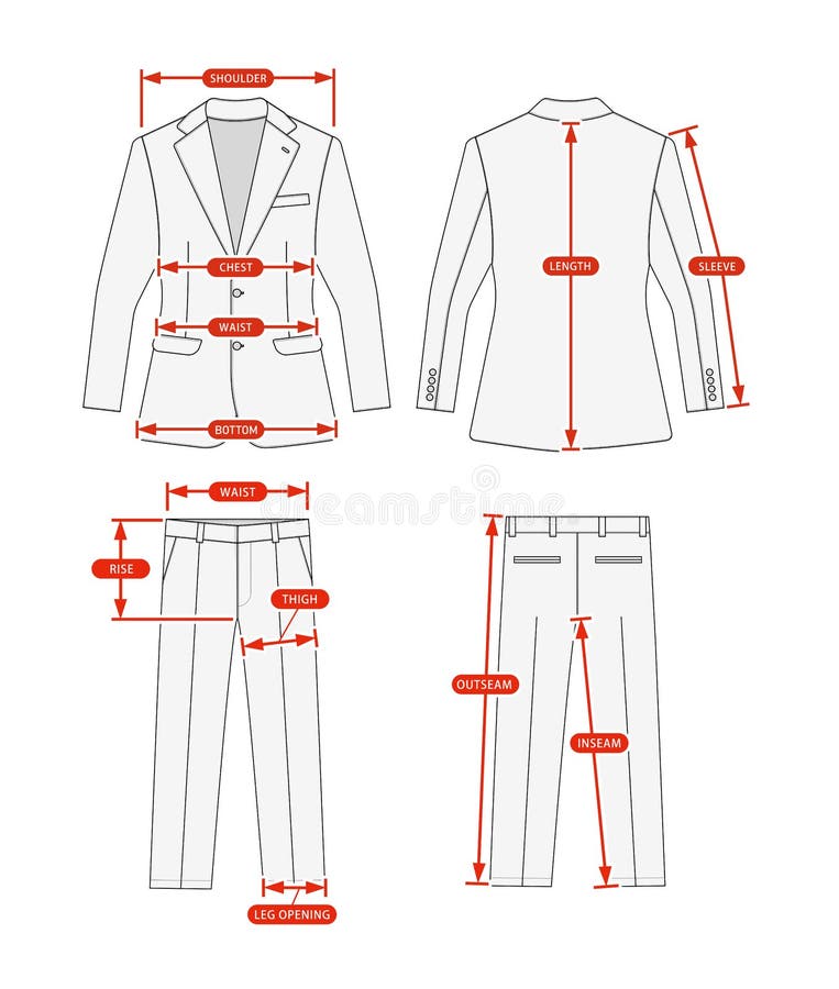Clothing Size Chart Stock Illustrations – 579 Clothing Size Chart