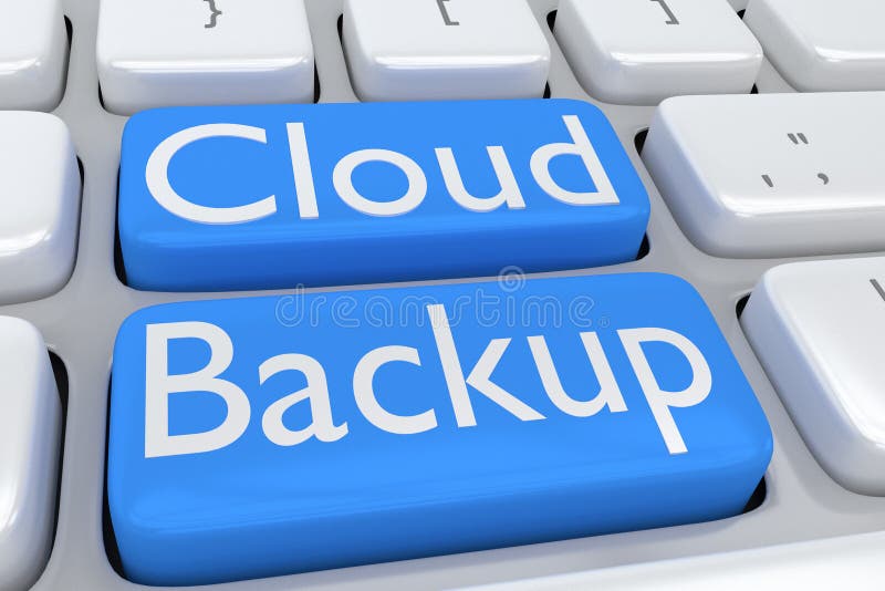 Cloud Backup concept stock illustration