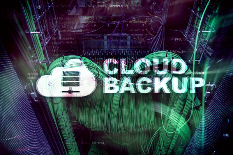 Cloud Backup. Server Data Loss Prevention Stock Photo Image of backup