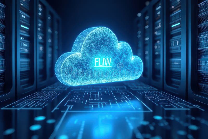 Cloud-Based Storage Innovation royalty free illustration