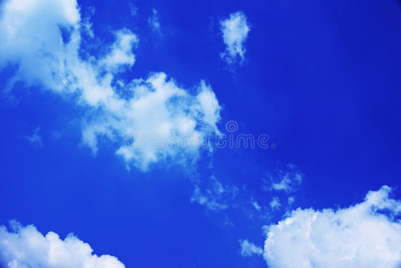 Cloud in Blue Sky Background